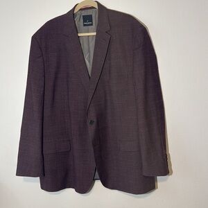 Daniel Hechter Plum Textured Single-Breasted Sport Coat